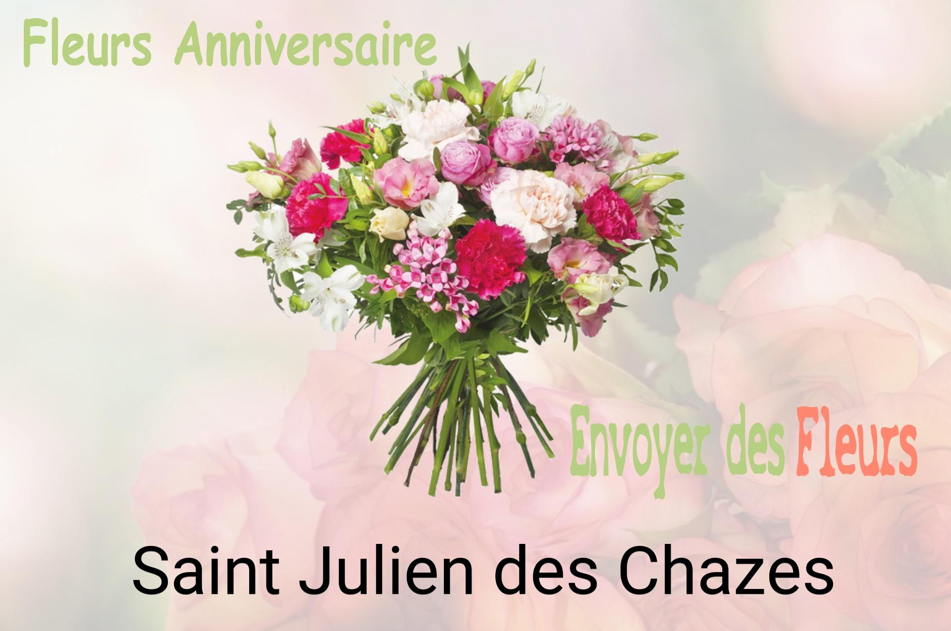 Bouquet de fleurs d’anniversaire livré à Saint-Julien-des-Chazes