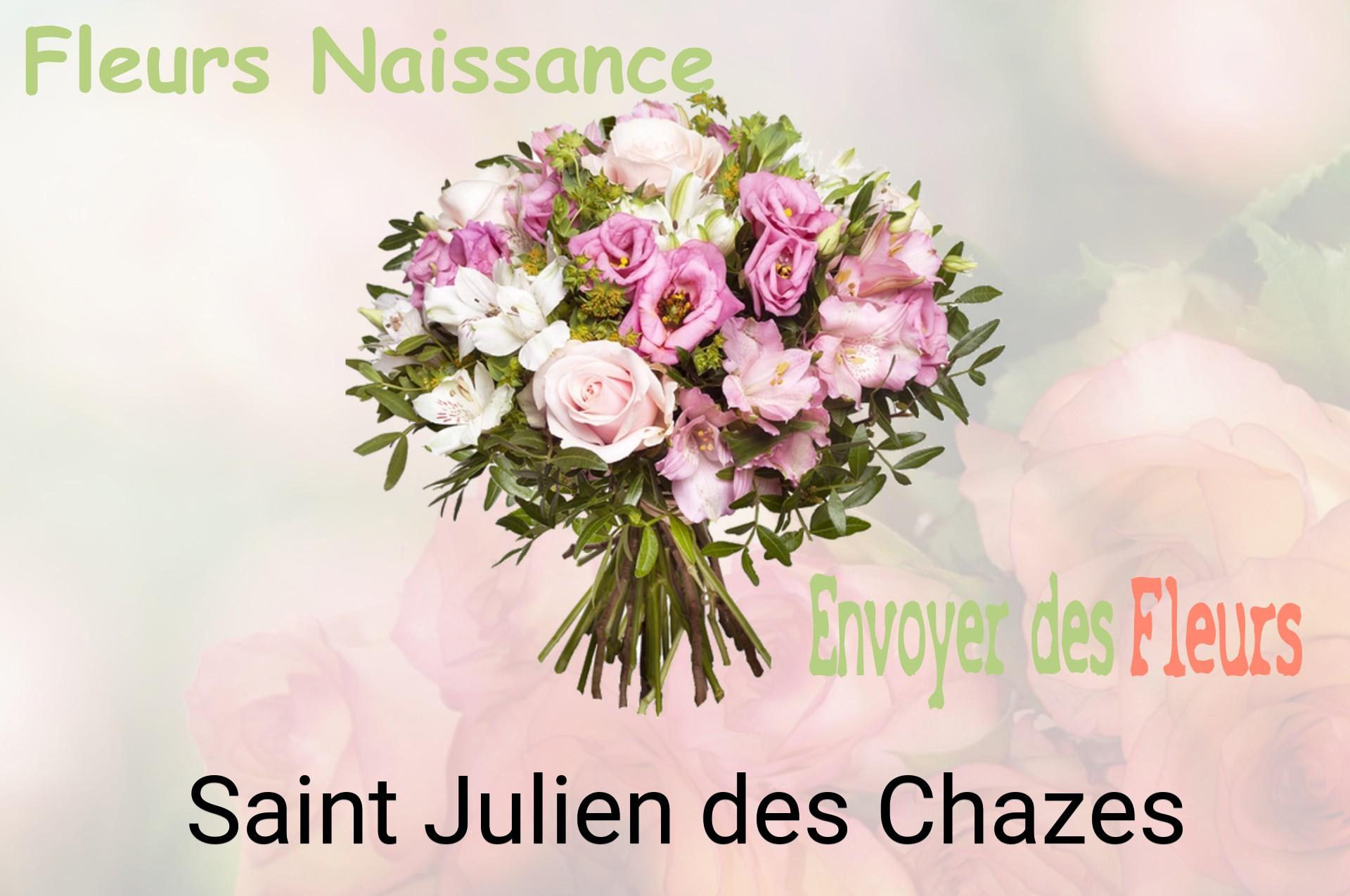 Bouquet de fleurs de naissance livré à Saint-Julien-des-Chazes